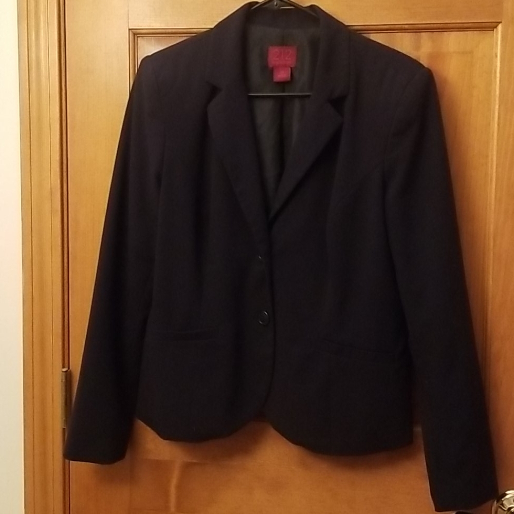 212 Collection blue two-button fully lined blazer